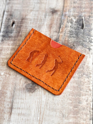 Golf Leather Card Holder Wallet, Perfect Gift For Golfers